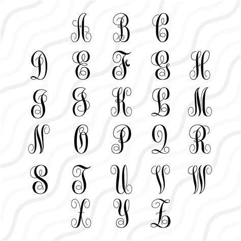 Free Monogram Fonts For Cricut