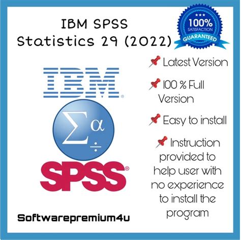 Ibm Spss Statistics 29 28 27 26 Lifetime For Windows And Macos