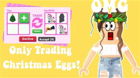 New adopt me christmas update (roblox) ❤ make sure to. I ONLY TRADED CHRISTMAS EGGS IN ADOPT ME 😱😱😱 - YouTube