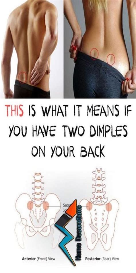 Do You Know What These Holes On The Female Back Indicate Dimples Health Health And Fitness