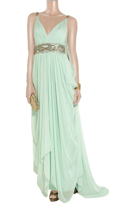 Mint Greek Goddess Dress Grecian Dress Gorgeous Gowns Fashion