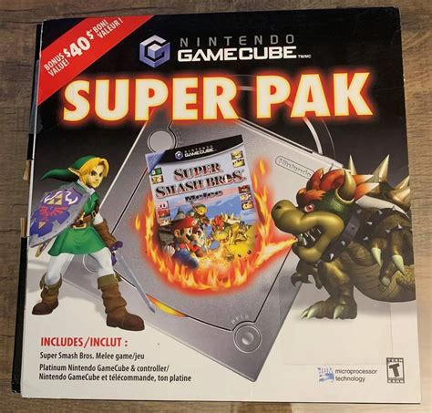 Cv Nintendo Gamecube Super Smash Bros Melee Super Pak Can