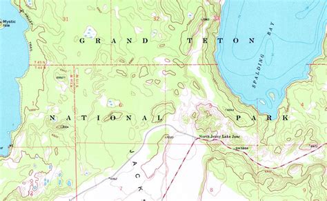 Grand Teton National Park Topographic Map