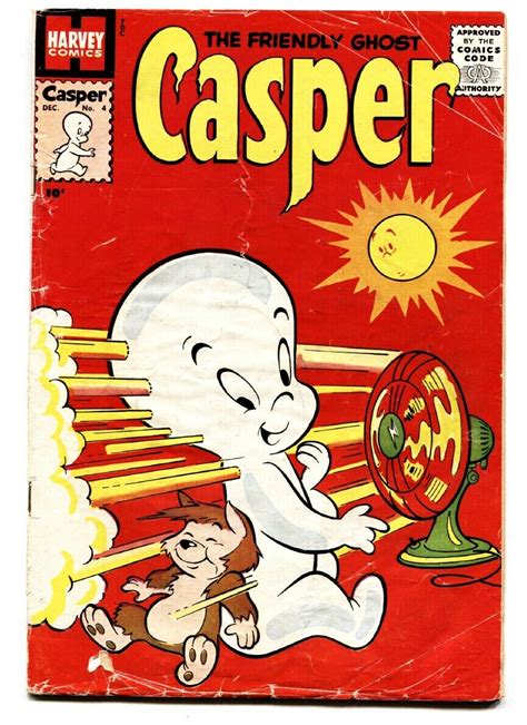 Casper The Friendly Ghost 4 1958 Harvey Funny Cover Comic Book Comic Books Silver Age