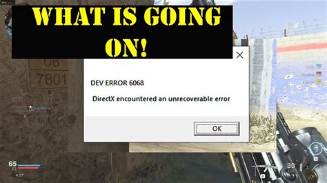 Disable any services or applications that may interfere with the game: Call of Duty Modern Warfare 2019 Dev Error 6068 - YouTube