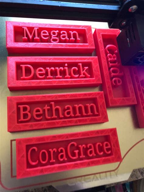 3d Printed Name Plate 3d Printed Etsy Uk