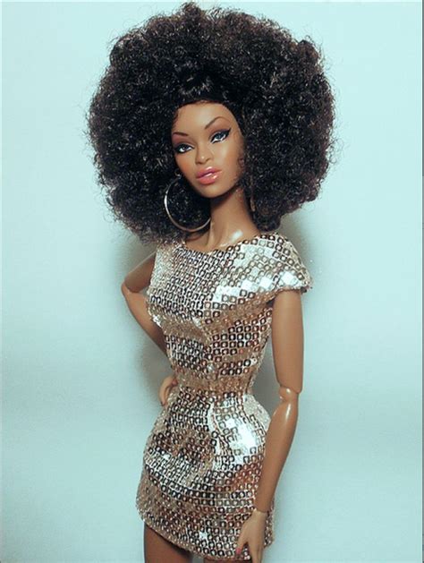 Soul Deep Beautiful Barbie Dolls Black Barbie Natural Hair Doll
