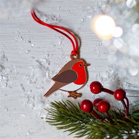 Robin Christmas Decoration By Chameleon And Co