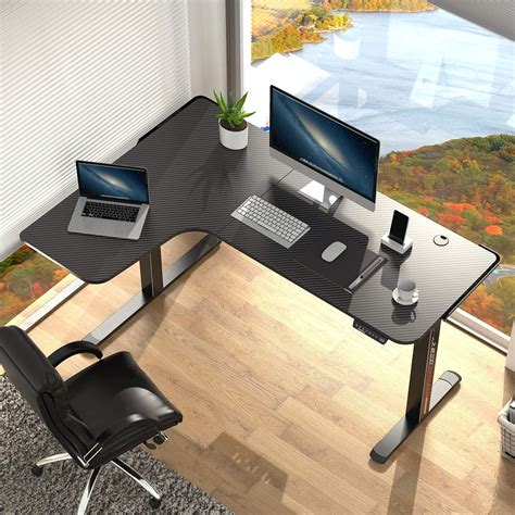 Eureka Ergonomic Standing Desk Electric Height Adjustable L Shaped