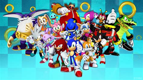 Sonic The Hedgehog And Friends Wallpaper By Sonicthehedgehogbg On Deviantart