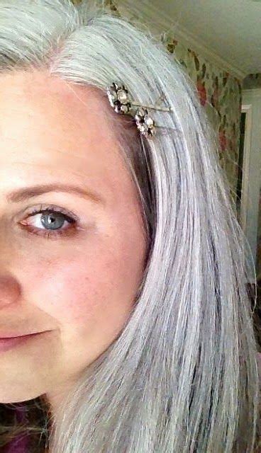 Beautiful Gray Silver Hair With Bobby Pins Going Gray Gracefully