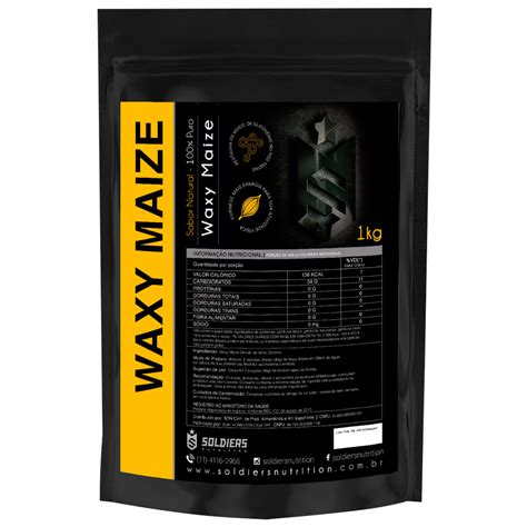 Waxy Maize 1kg 100 Puro Importado Soldiers Nutrition Soldiers