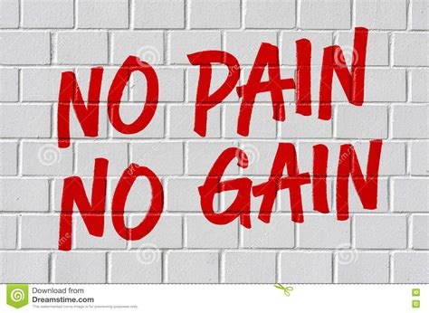 Without pain, a celebrity is not formed. No pain no gain stock image. Image of healthy, concept ...