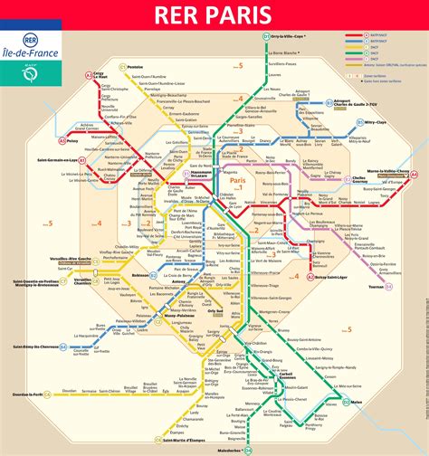 Sncf Transilien And Ratp Rer Train Maps For Paris Ile De France My