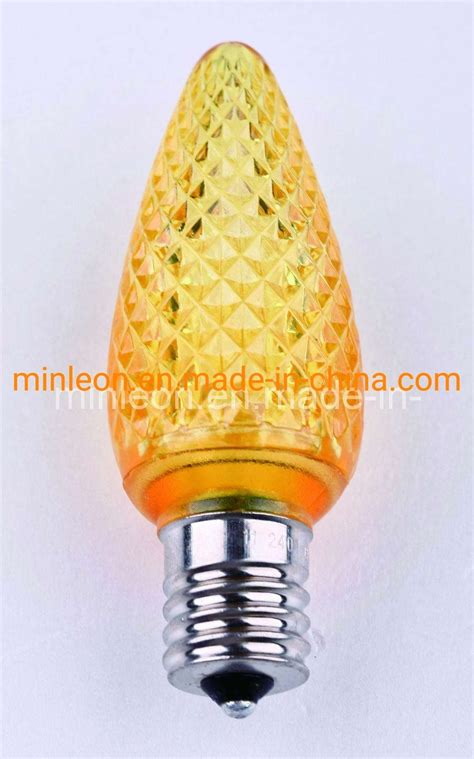 Yellow Led Best Quality C9 E17 Faceted Led Bulb China Led Replacement