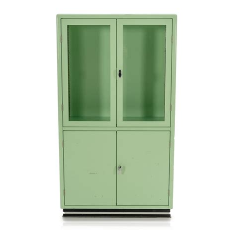 Mint Green Metal Display Cabinet Modernica Props