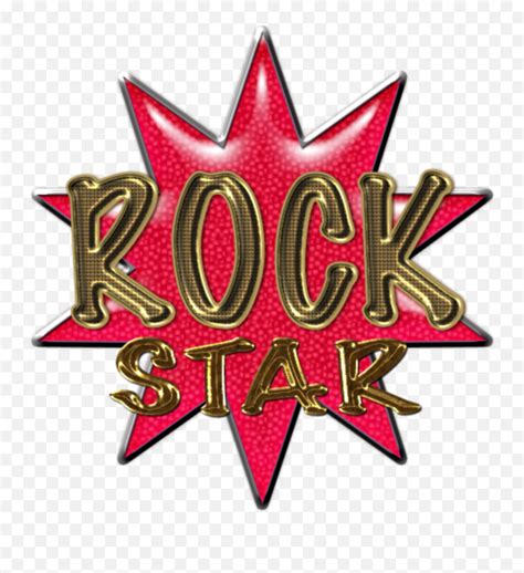 Rockstar Rock Music Stars Musician Emblem Emojirock Star Emoji