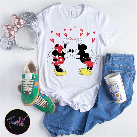 Camiseta Mickey Y Minnie Camiseta Mickey Y Minnie Love Etsy