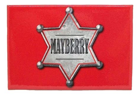 Mayberry Sheriff Badge Fridge Magnet
