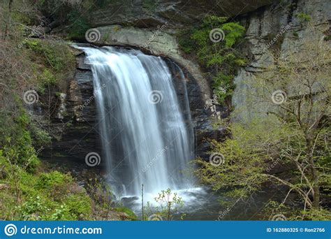 Silky Smooth Waterfalls Flowing Across Rocks Stock Image Image Of