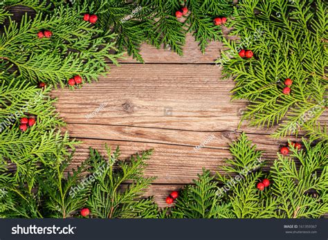 Christmas Tree Branches With Decoration Stock Photo 161359367