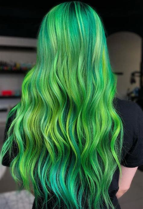 Pastel Green Hair Emerald Green Hair Green Hair Colors Blue Hair
