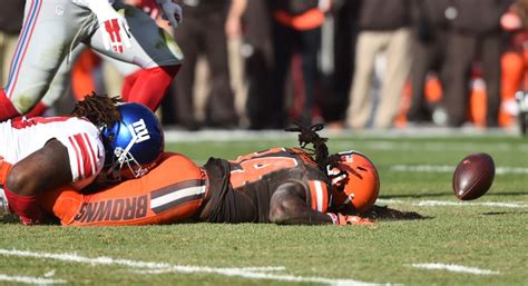 Cleveland Browns lose to New York Giants, 27-13