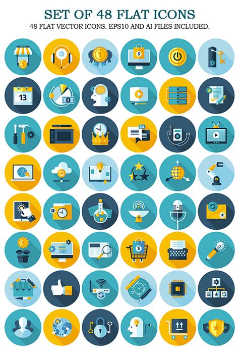 2000 Modern Flat Icons For Designers Resources Graphic Design Junction