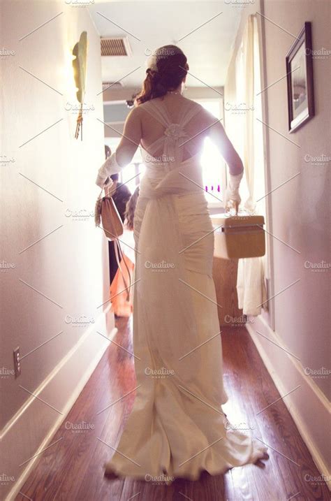 Bride Walking Down Hall Fashion Formal Dresses Long Bride