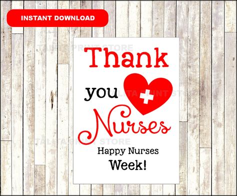 Thanks For All You Do Happy Nurses Week Nurse Appreciation Etsy