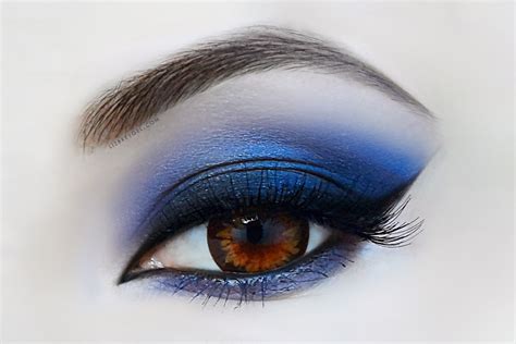 Navy Blue Eye Makeup For Brown Eyes