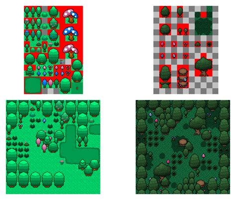 Forest Tileset New And Old