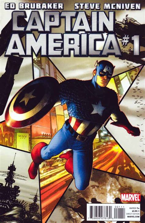 Captain America 1 Vol 6 Regular Steve Mcniven Cover