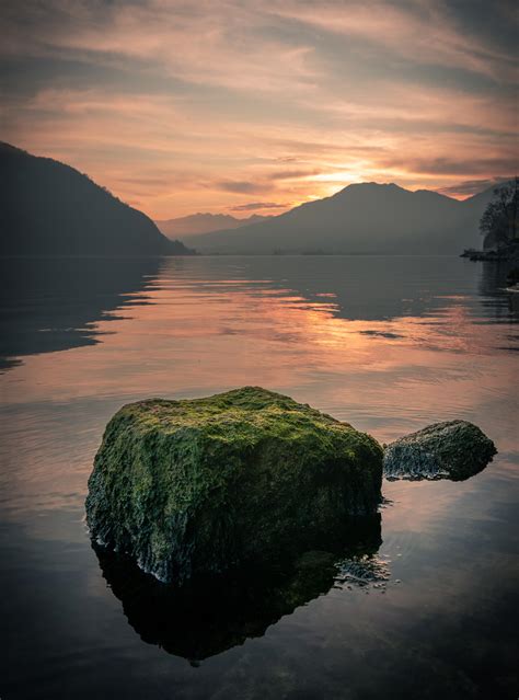 Rocks In Lake Lucerne Switzerland Rlandscapephotography