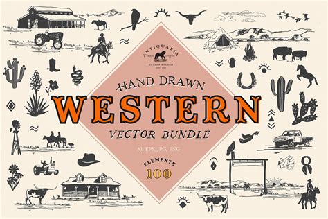 Western Vector Graphics | Pre-Designed Photoshop Graphics ~ Creative Market