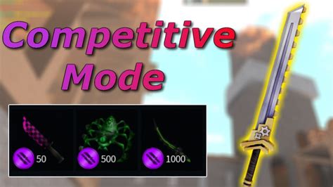 Getting The New Rarest Knife From New Competitive Mode Roblox Assassin
