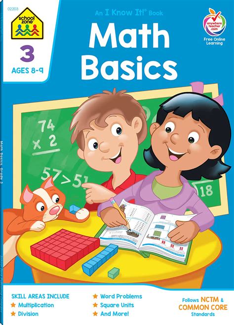 Math Basics 3 Deluxe Edition Workbook Kool Child 3rd Grade Math