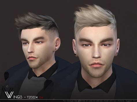 Wings Tz0224 Hair By Wingssims At Tsr Sims 4 Updates