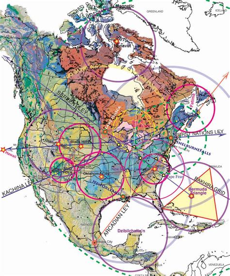 Geology Patterns North America