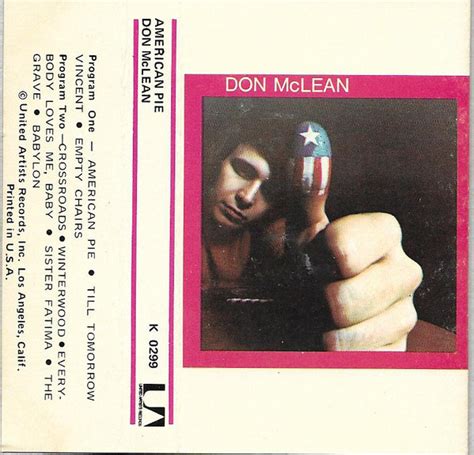 Don Mclean American Pie 1980 Cassette Discogs
