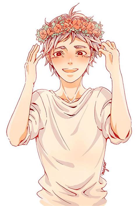 20 New For Aesthetic Anime Boy With Flower Crown Rings Art