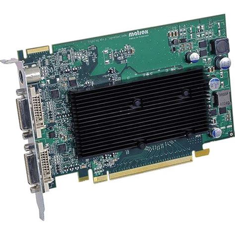 A video card (also called a graphics card, display card, graphics adapter, or display adapter) is an expansion card which generates a feed of output images to a display device. Matrox M9120 512MB PCI Express x16 ATX Graphics Card M9120-E512F