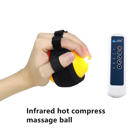 Infrared Hand Massage Ball Hot Compress Fingers Inability Curled No Sensory Apoplexy Hemiplegia