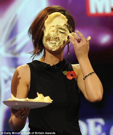 X Factors Cheryl Cole Gets A Pie In The Face This Ones For Treyc