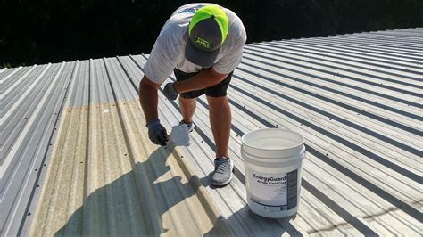 Metal Roof Restoration With Silicone Roof Coatings Chickasaw Al