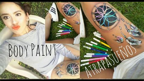 Body marbling paint, saline solution, suspension liquid… DIY BODY PAINT DE ATRAPASUEÑOS ARCOIRIS♡ FACIL+Dreamcatcher rainbow tutorial - YouTube