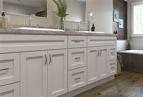 We work with you from start to finish on small or large projects. Frost Cabinets: Painted white finish | Choice Cabinet
