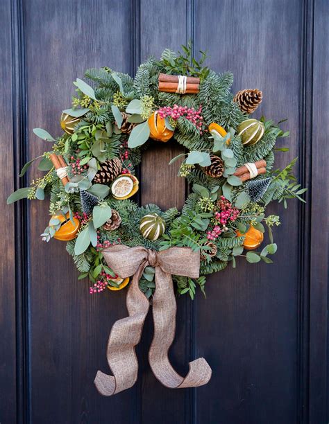 Christmas Door Wreaths By Lts Christmas Door Wreaths Natural