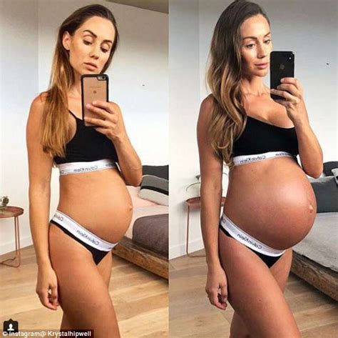 Krystal Forscutt Reveals Baby Bump At Weeks Daily Mail Online