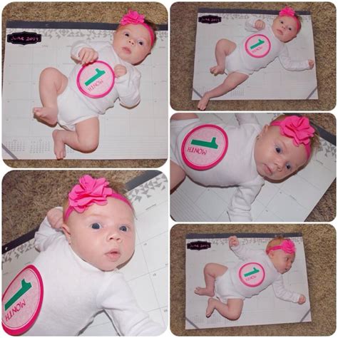 1 Month Old Baby Cute Stickers And Calendar 1 Month Old Baby